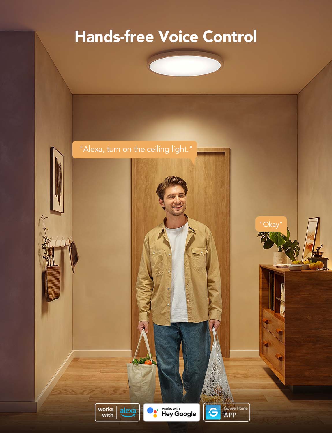 GOVEE RGBWW + RGBIC Smart Ceiling Light 30cm