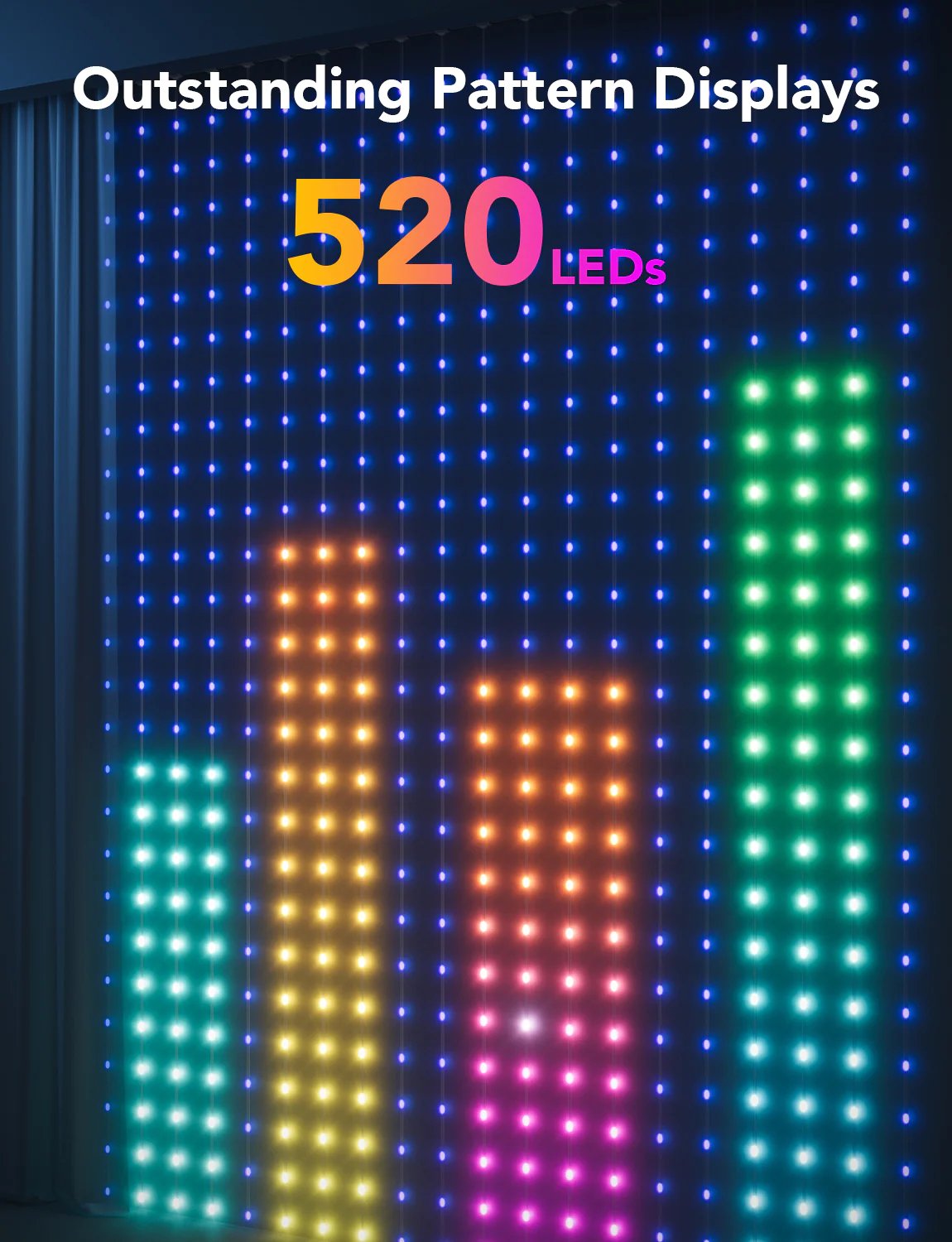 GOVEE Curtain Lights 1,5 x 2m