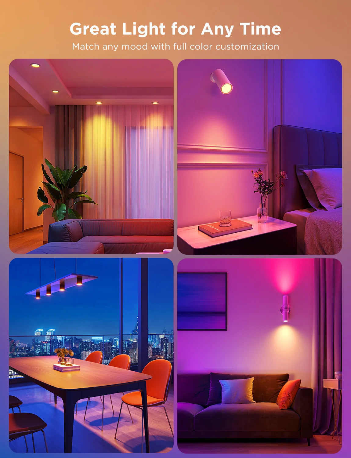 GOVEE RGBWW Smart LED Bulb GU10 400LM 2 Pack