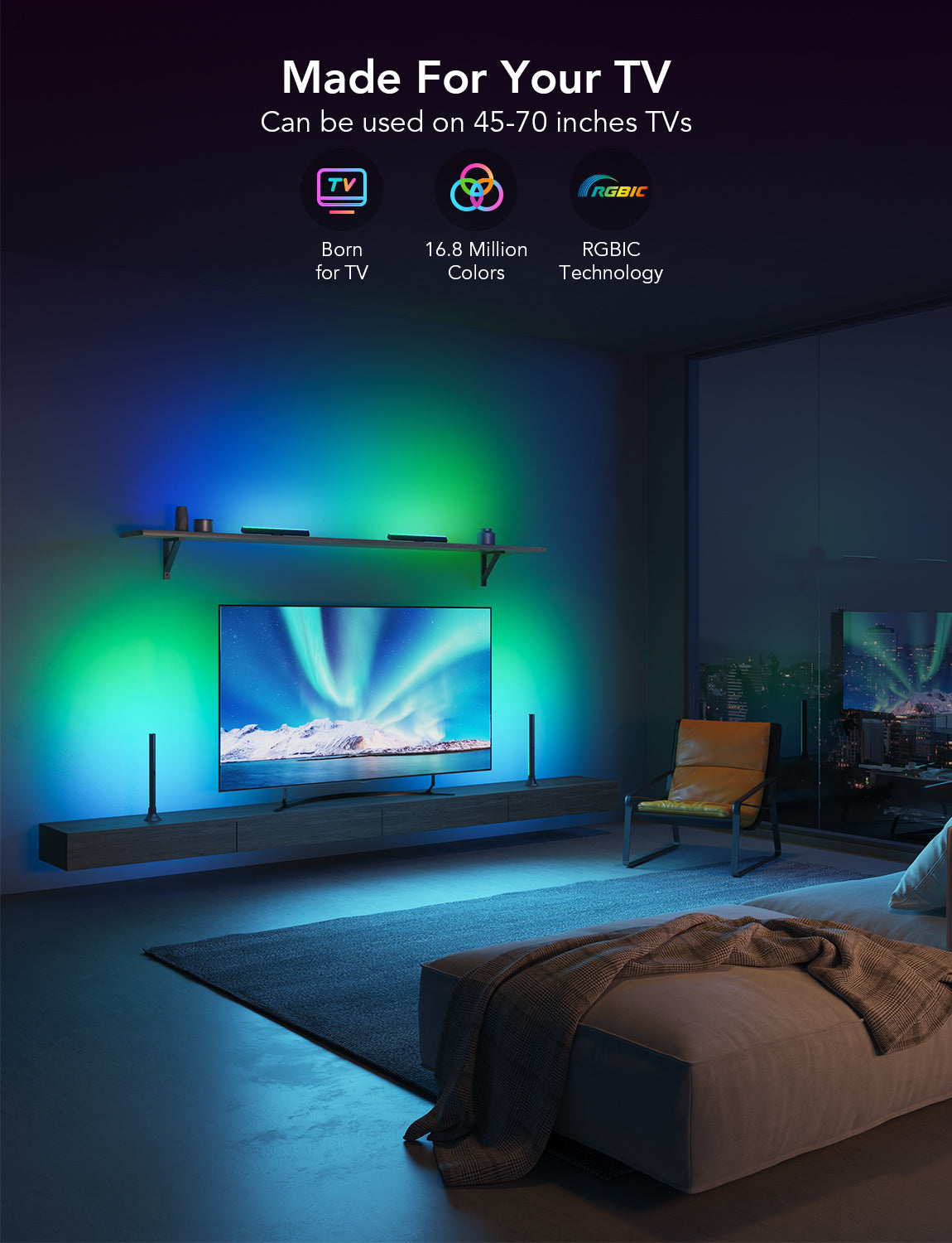 GOVEE RGBIC TV Light Bars