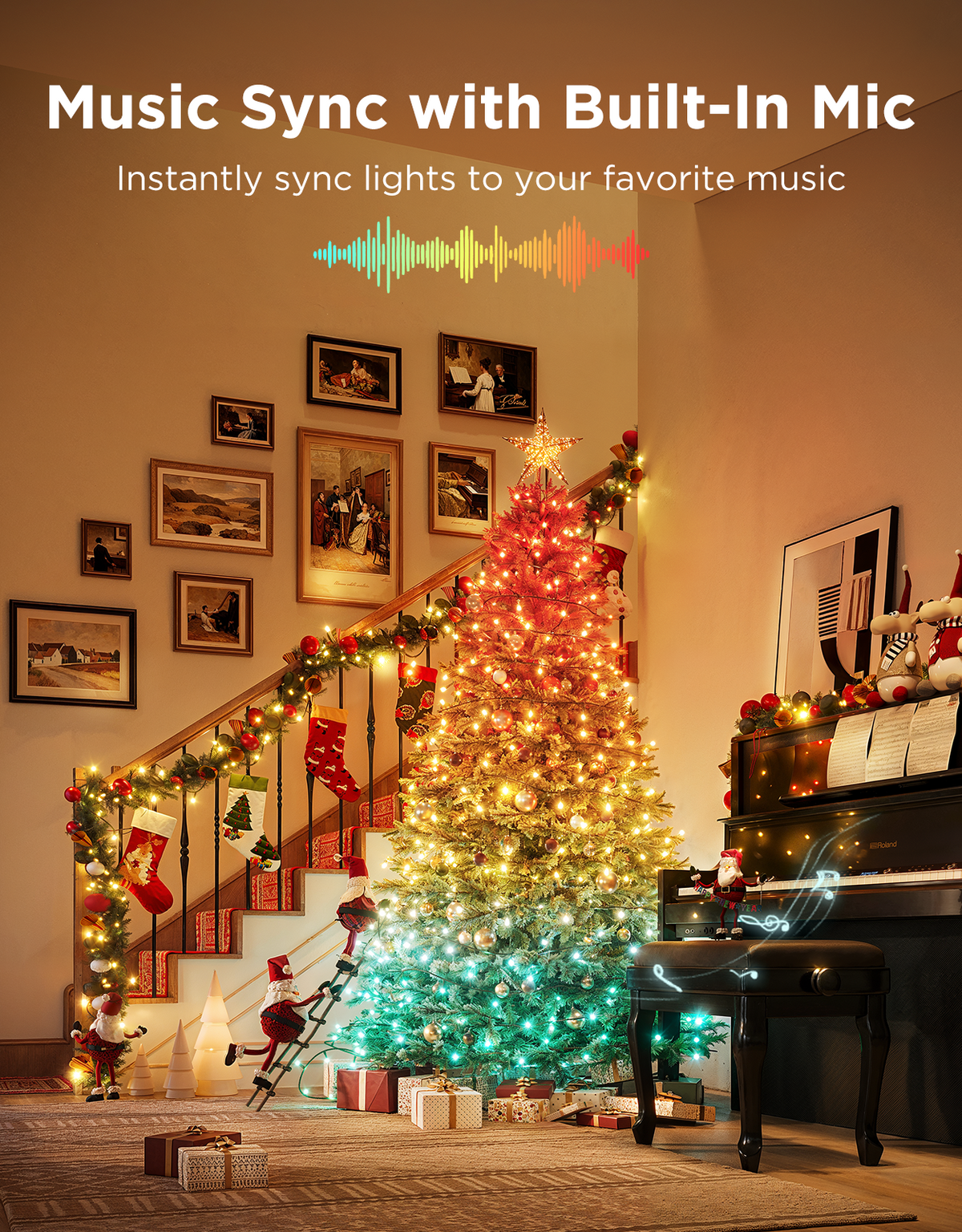 GOVEE Christmas Sparkle String Lights 20m