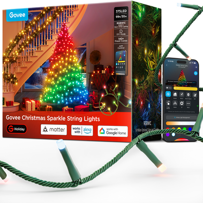 GOVEE Christmas Sparkle String Lights 20m