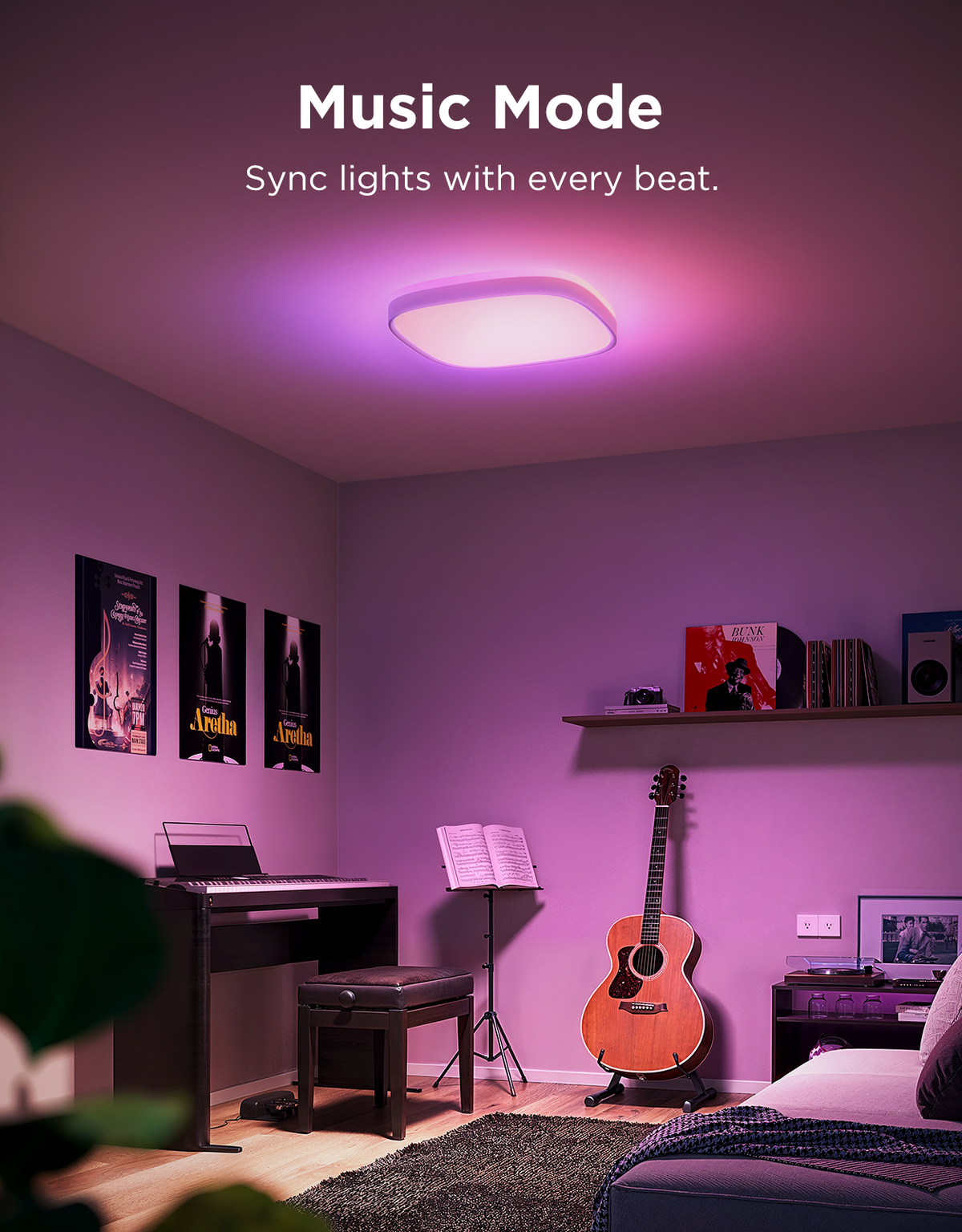 GOVEE RGBWW + RGBIC Smart Square Ceiling Light 30cm