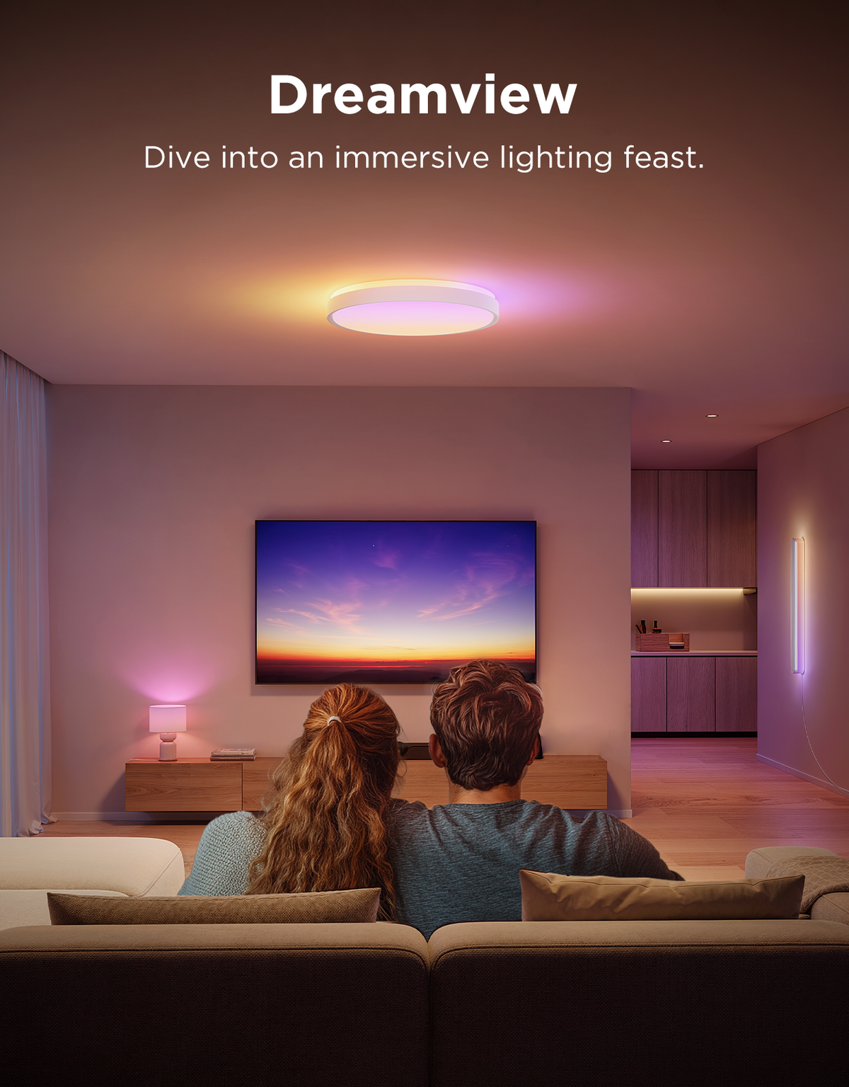 GOVEE RGBWW + RGBIC Smart Ceiling Light 38cm