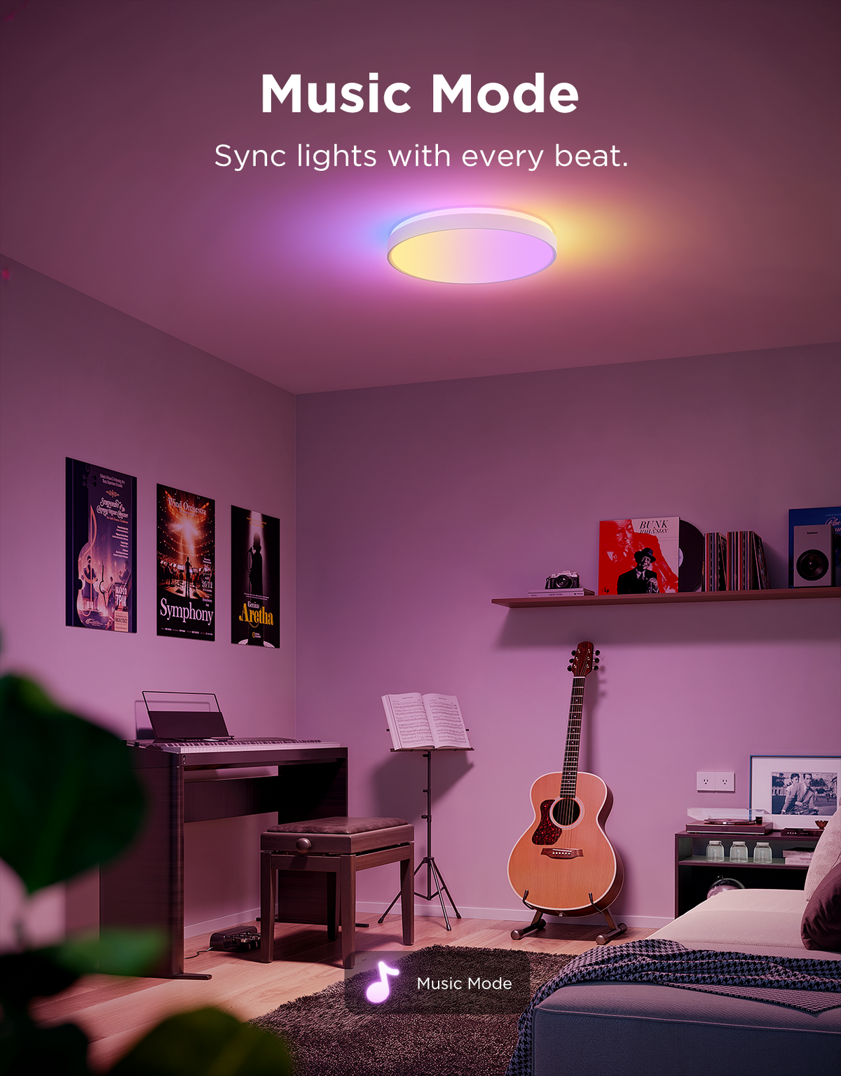 GOVEE RGBWW + RGBIC Smart Ceiling Light 38cm