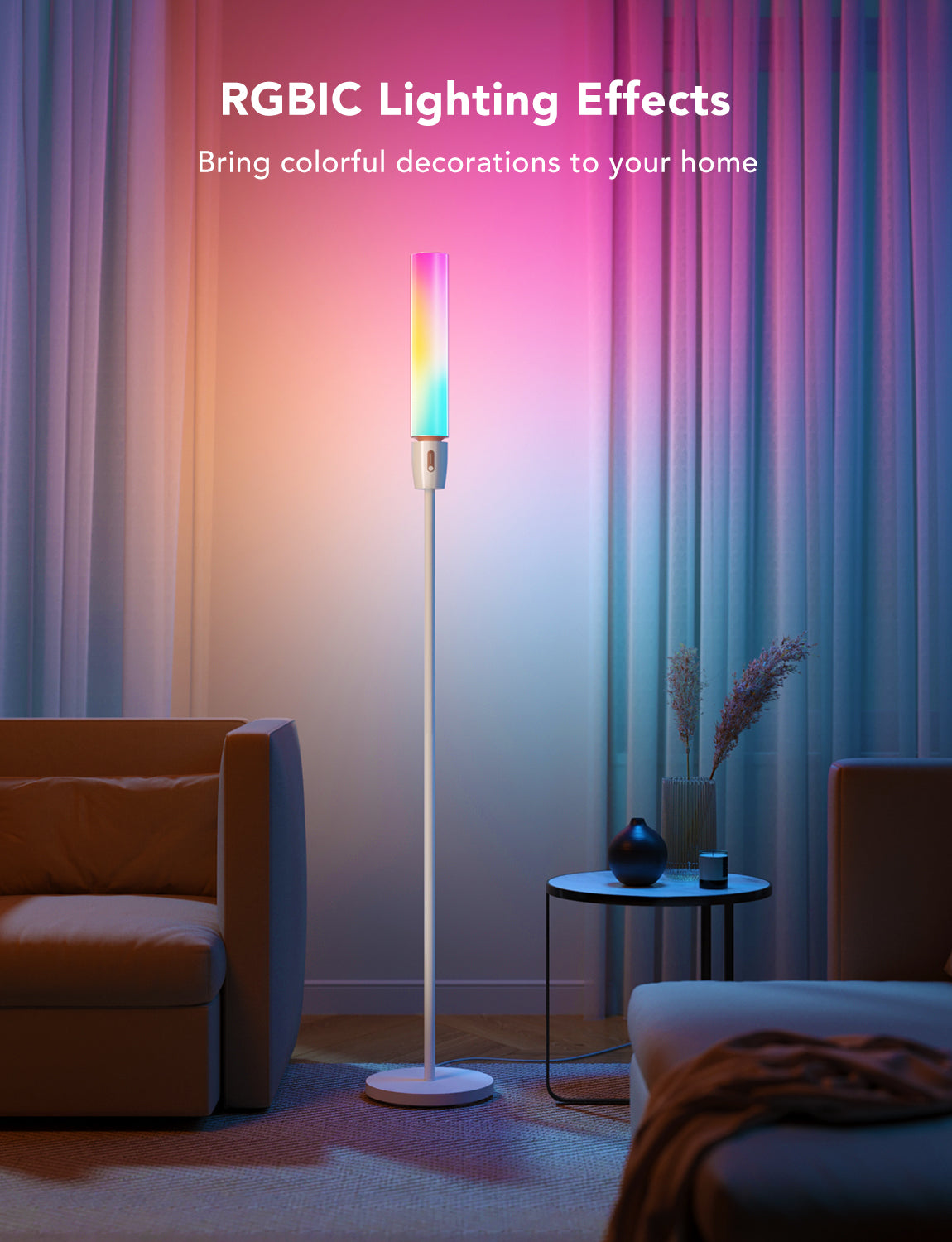 GOVEE RGBICWW Cylinder Floor Lamp