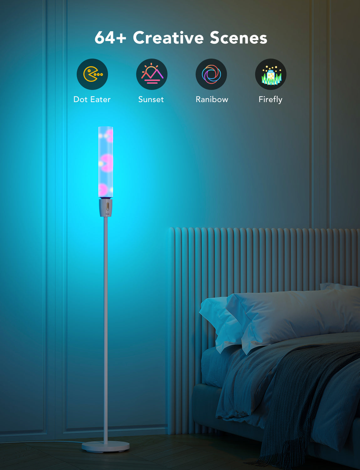 GOVEE RGBICWW Cylinder Floor Lamp