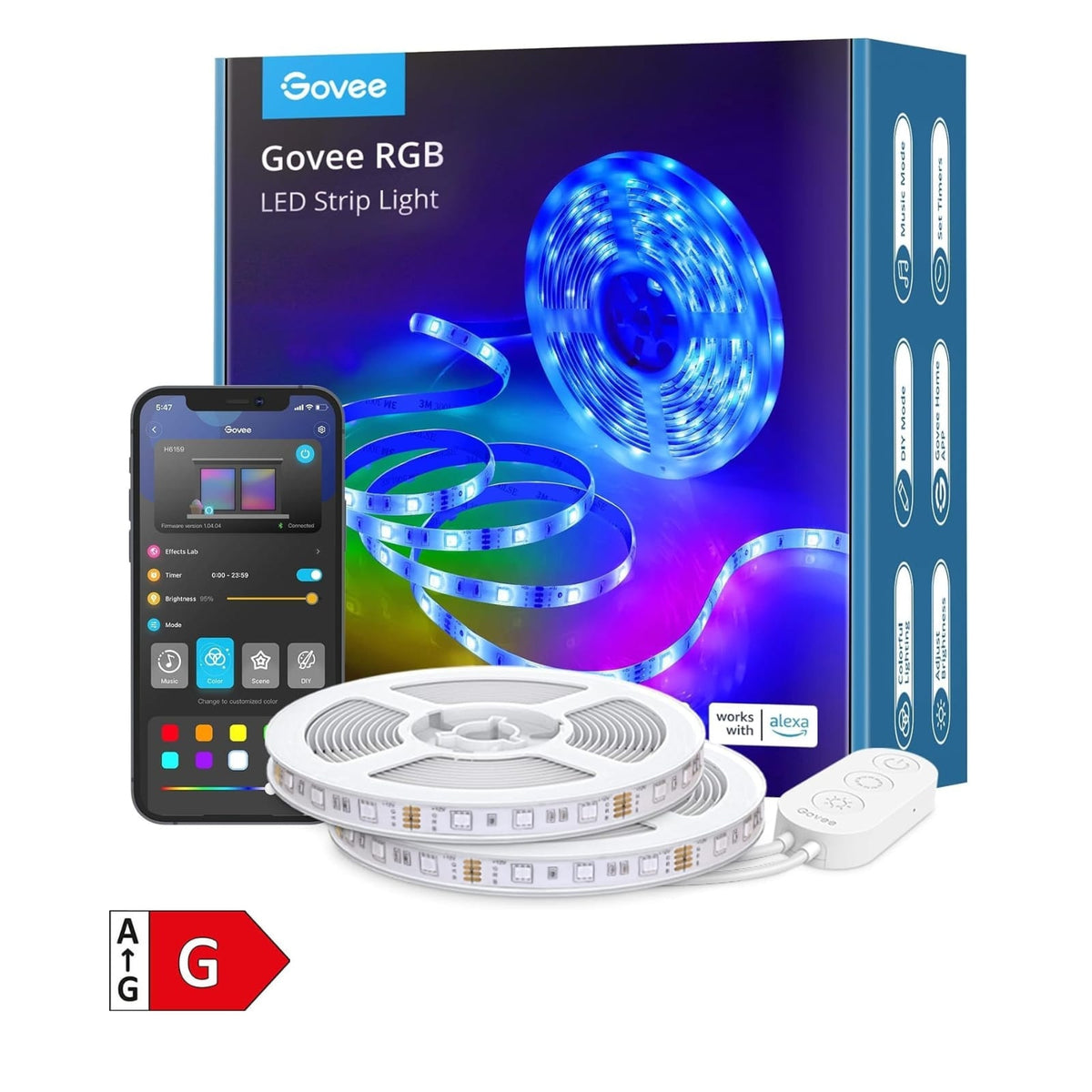 GOVEE RGB LED Strip Light 2 x 5m