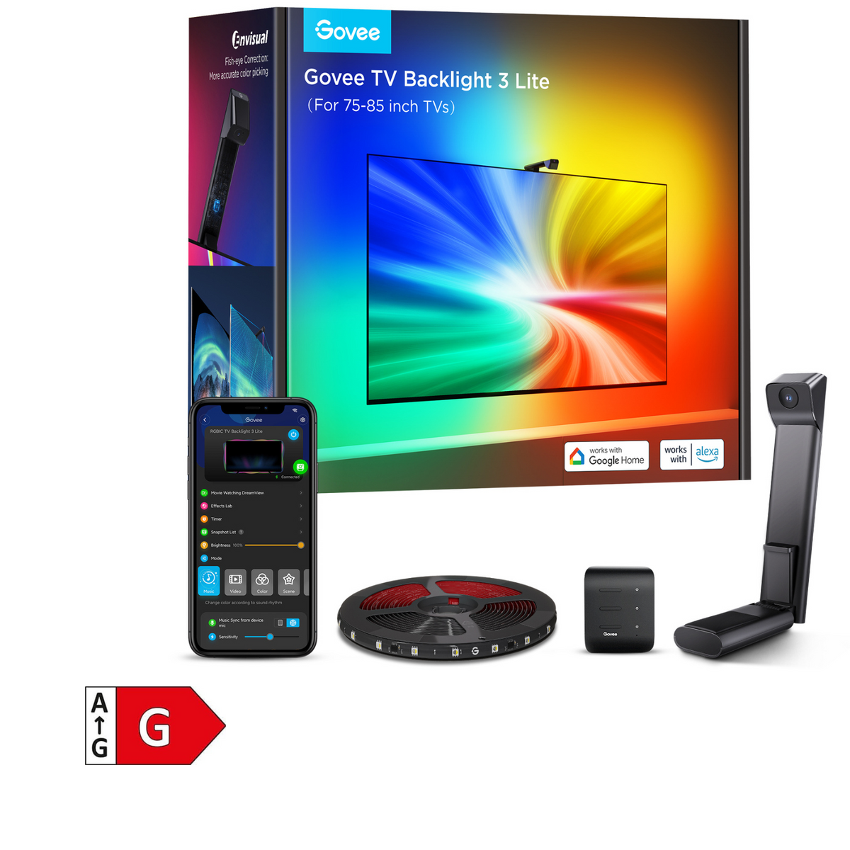 GOVEE Envisual TV Backlight 3 Lite 75-85