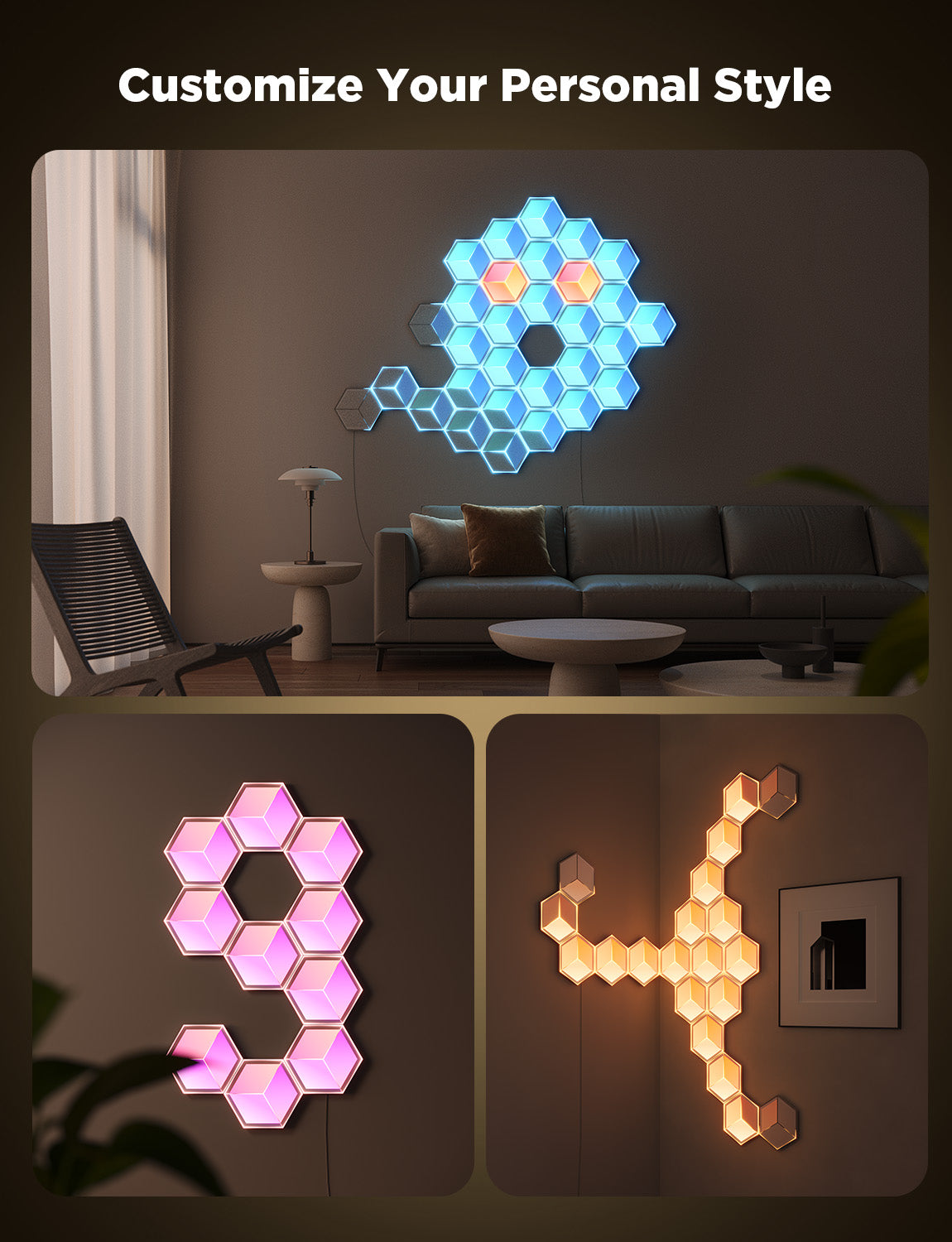 GOVEE Glide Hexagon Light Panels Ultra Expansion 1 Pack