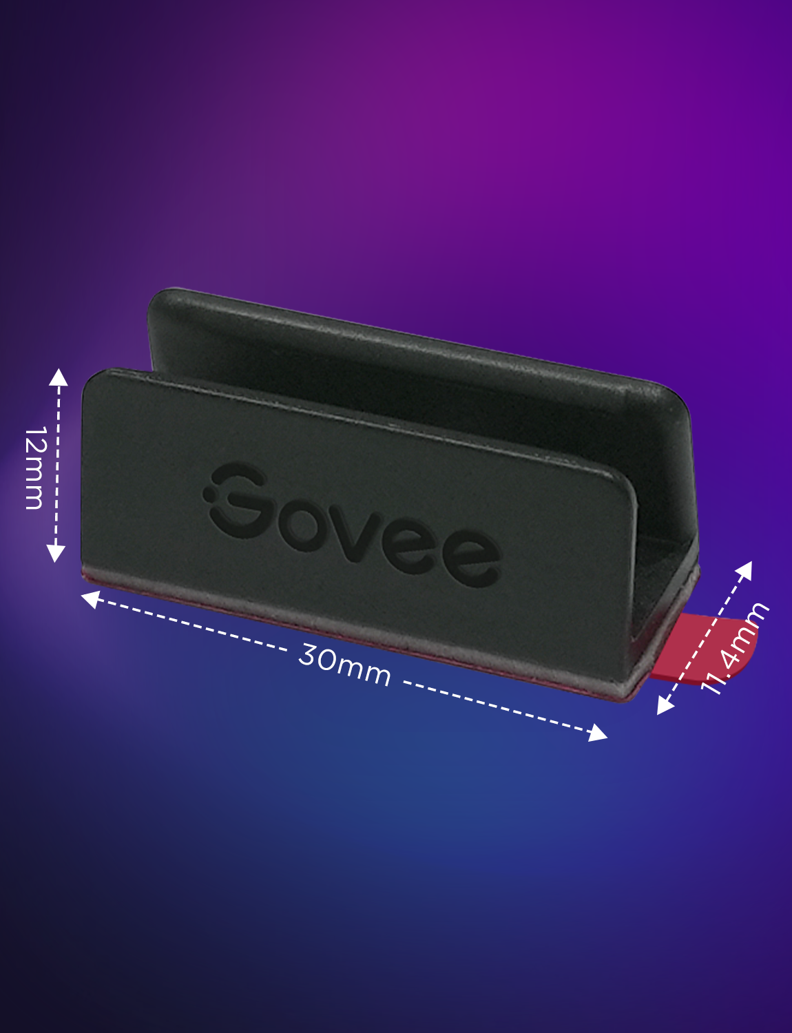 GOVEE Neon Rope Light 2 Bracket Black 20 Pack