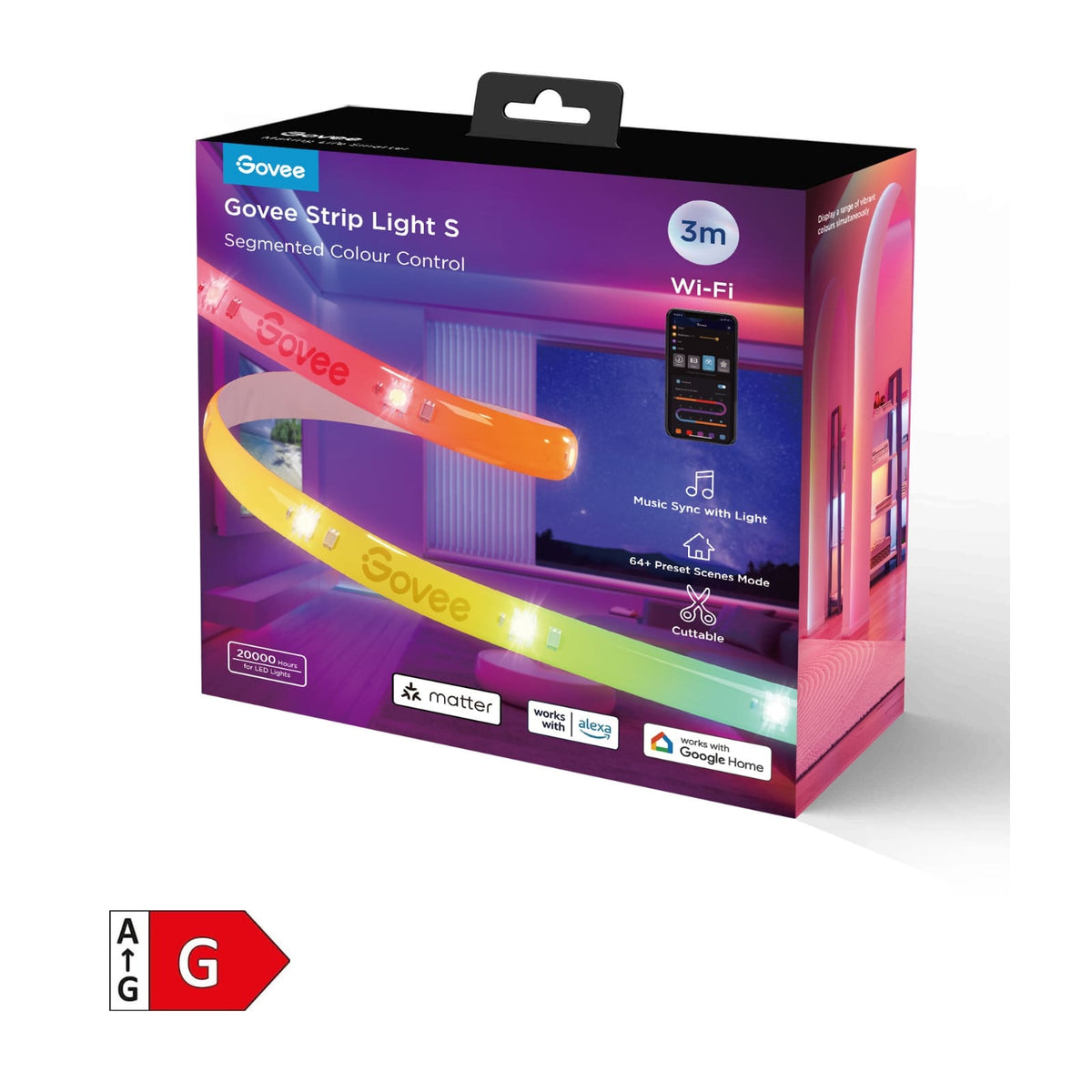 GOVEE RGBIC LED Strip Light S 3m