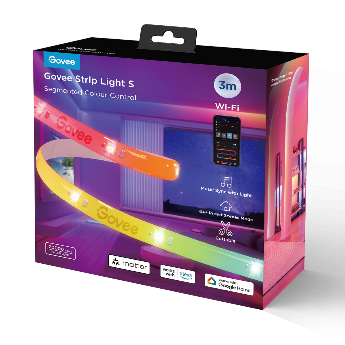 GOVEE RGBIC LED Strip Light S 3m