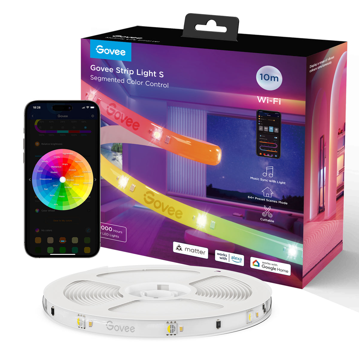 GOVEE RGBIC LED Strip Light S 10m
