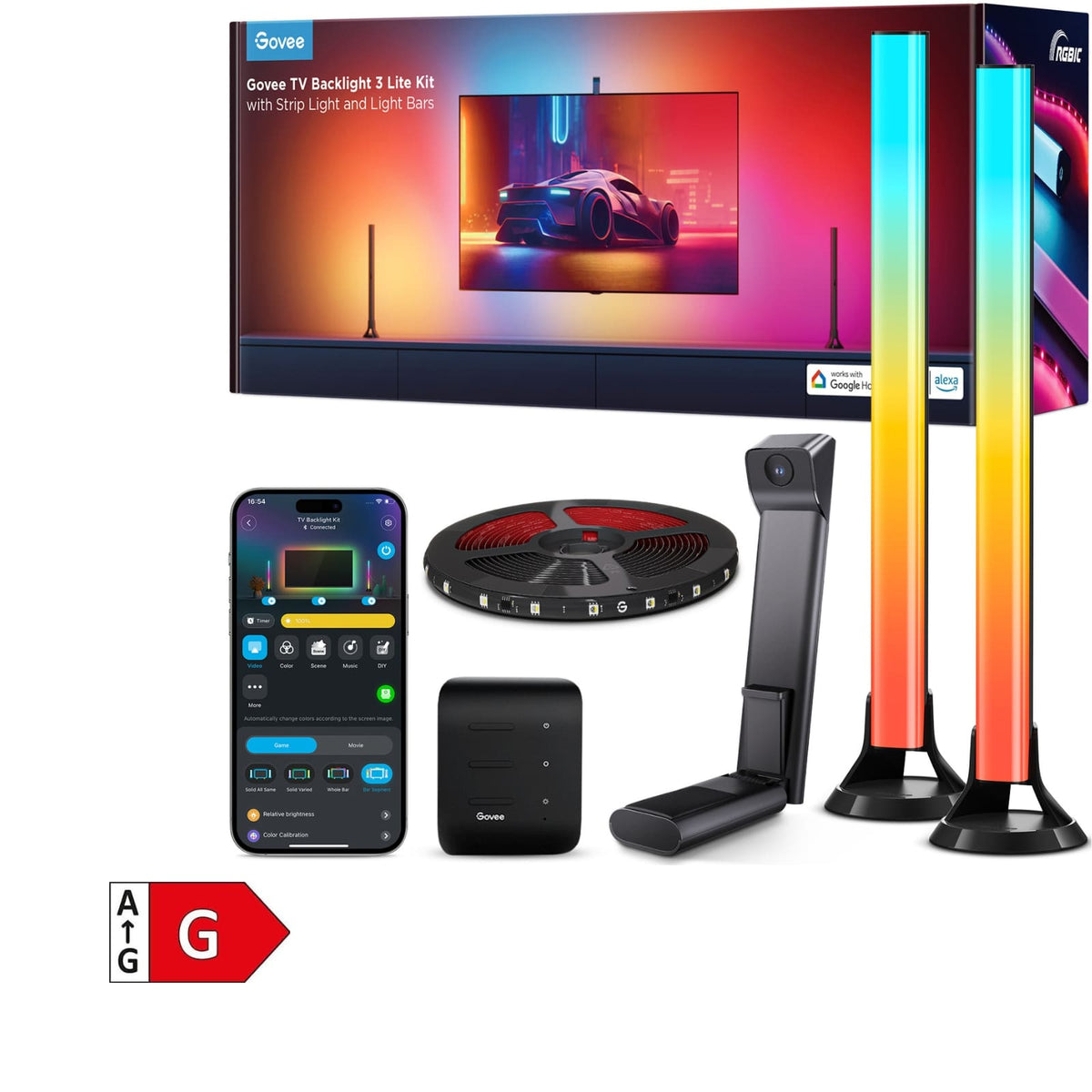 GOVEE Envisual TV Backlight 3 Lite Kit 55-65