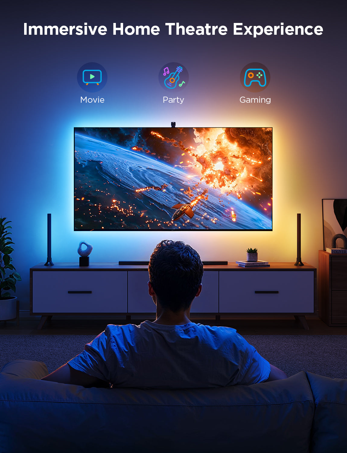 GOVEE Envisual TV Backlight 3 Lite Kit 55-65