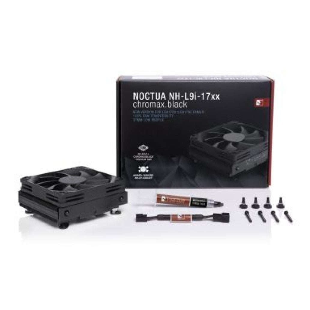 Zračni hladilnik Noctua NH-L9I-17xx Chromax Black - 23,6 dB 37mm črna (NH-L9I-17XXCH.BK.)