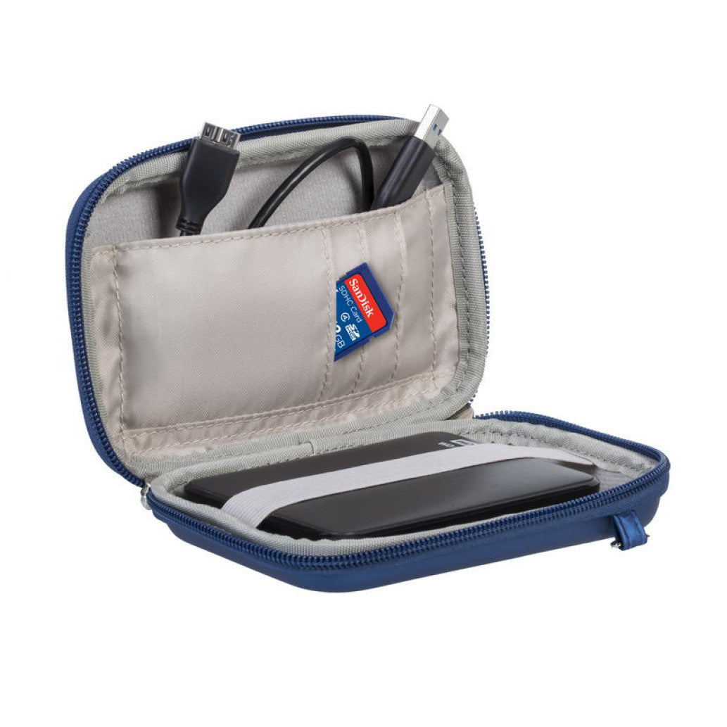 Torbica za prenosni disk 2,5" RivaCase torbica za disk ali GPS modra 9101