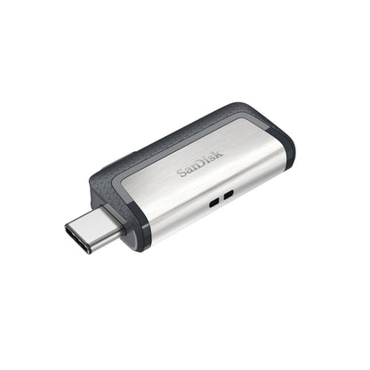 Spominski ključek 128GB USB 3.2/USB-C Sandisk Ultra Dual 150MB/s plastičen drsni srebrno-črn (SDDDC2-128G-G46)