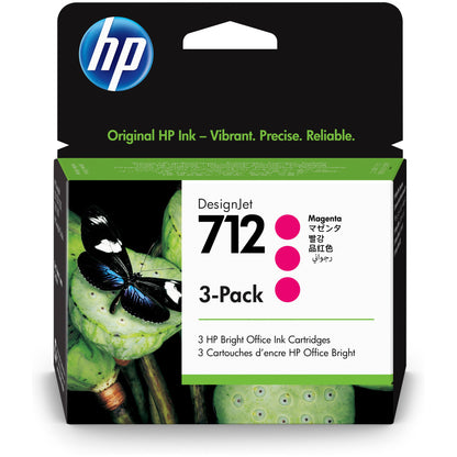 KART HP 712 MAGENTA 3-Pack za DesignJet Studio, T210, T230, T250, T630, T650