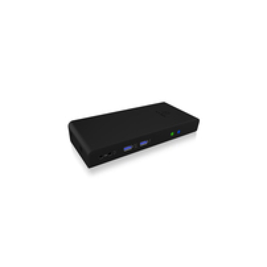 Priklopna postaja USB-C/A => 2x USB 3.0 tip A 4x USB 2.0 tip A 2x HDMI 1x RJ45 1x 3,5mm audio Icybox + napajlnik priložen (IB-DK2251AC)