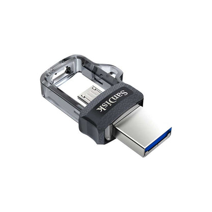 Spominski ključek 32GB USB-micro/A Sandisk Ultra Dual 150MB/s plastičen drsni micro črn OnTheGo združljiv (SDDD3-032G-G46)