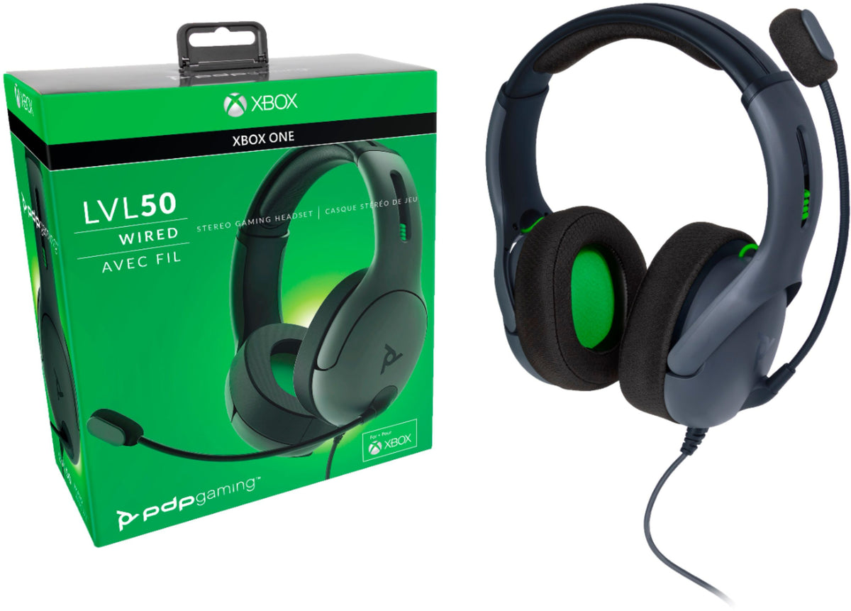 Slušalke PDP LVL50 Chat Headset za XBOX One sive barve