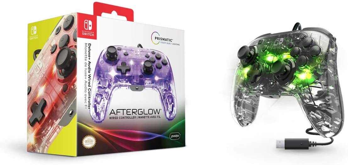 PDP SWITCH 2 & 1 ŽIČNI DELUXE KONTROLER - TRENASPARENT