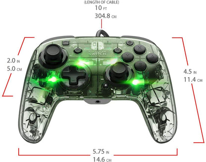 PDP SWITCH 2 & 1 ŽIČNI DELUXE KONTROLER - TRENASPARENT