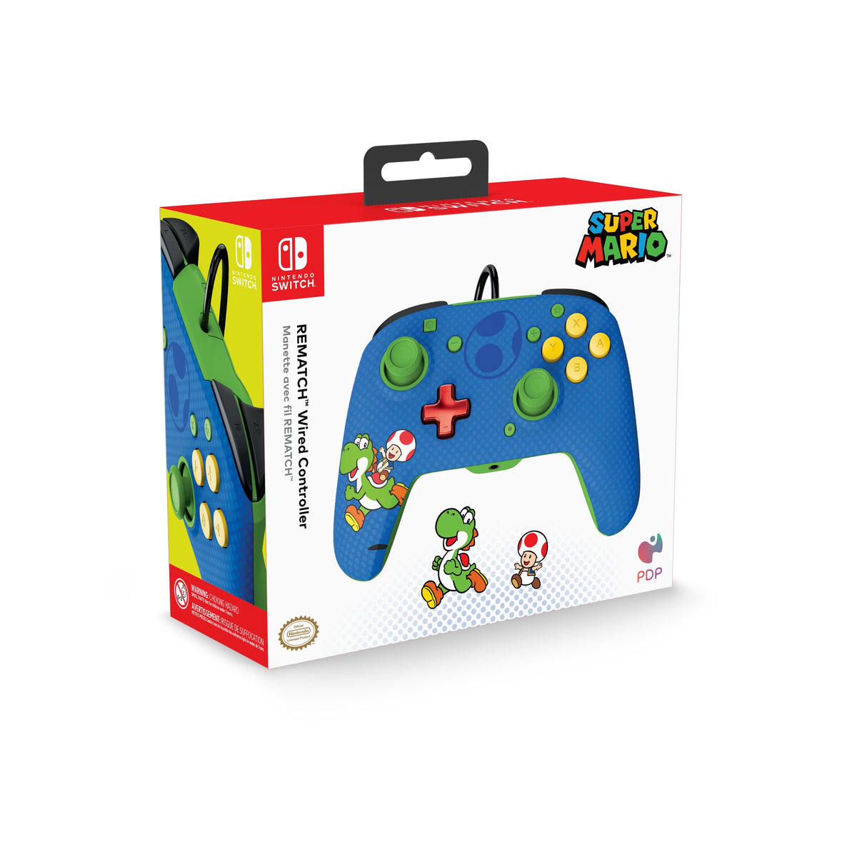 PDP SWITCH 2 & 1 ŽIČNI KONTROLER REMATCH - TOAD & YOSHI