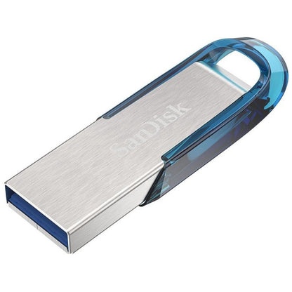 Spominski ključek 128GB USB 3.2 Sandisk Ultra Flair 150MB/s 60MB/s kovinski brez pokrovčka srebrn (SDCZ73-128G-G46B)