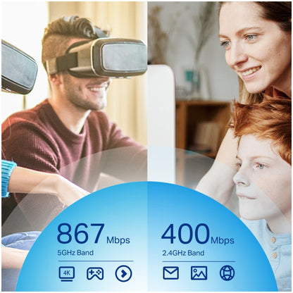 Brezžični mrežni adapter USB 3.0 TP-Link WiFi5 802.11ac AC1300 867Mbit/s 2x antena (ARCHER T4U PLUS)