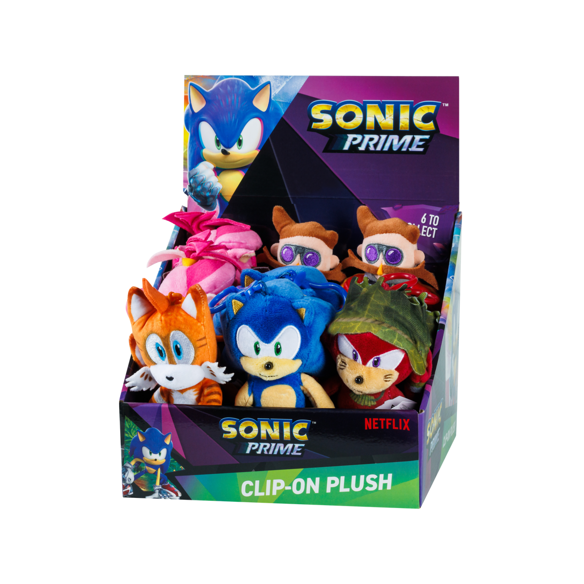 PMI Sonic Prime clip on plush obesek