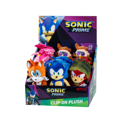 PMI Sonic Prime clip on plush obesek