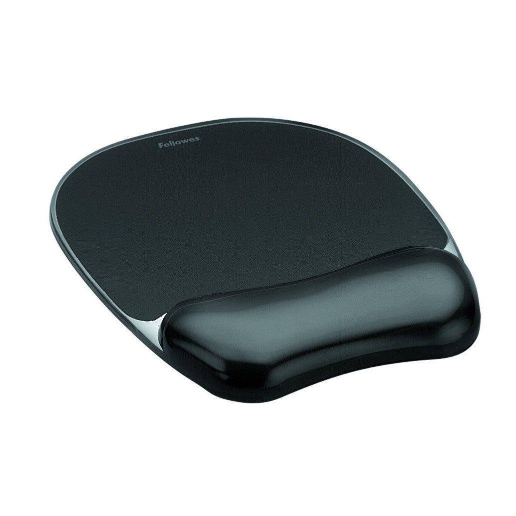 Podloga za miško z gelom ergonomska Fellowes Crystal™  črna