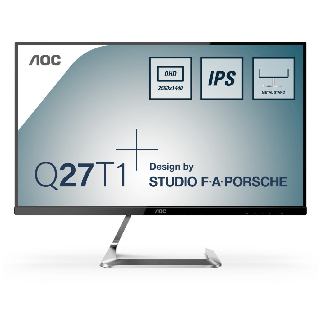 Monitor AOC 68,6 cm (27,0") Q27T1 2560x1440 75Hz IPS 5ms 2xHDMI DisplayPort  sRGB 107%