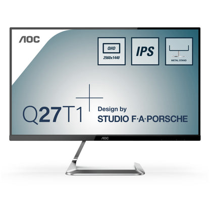 Monitor AOC 68,6 cm (27,0") Q27T1 2560x1440 75Hz IPS 5ms 2xHDMI DisplayPort  sRGB 107%