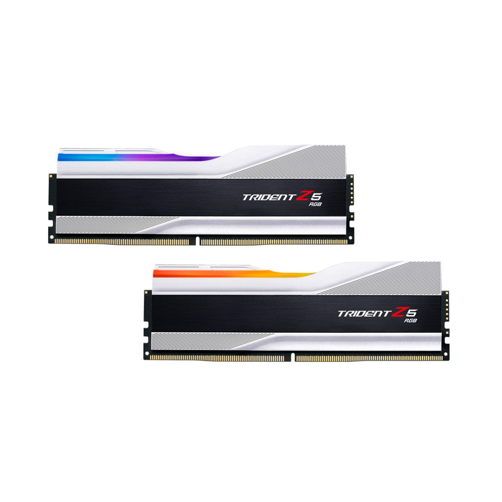 DDR5 32GB 6000MHz CL36 KIT (2x16GB) G.Skill RGB Trident Z 1,35V Gaming srebrna (F5-6000J3636F16GX2-TZ5RS)