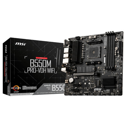 Osnovna plošča AM4 MSI B550M PRO-VDH WIFI microATX VGA HDMI DisplayPort