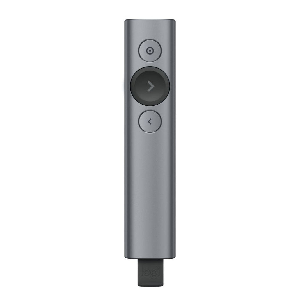 Presenter Logitech Spotlight, brezžični, USB siv (910-004861)