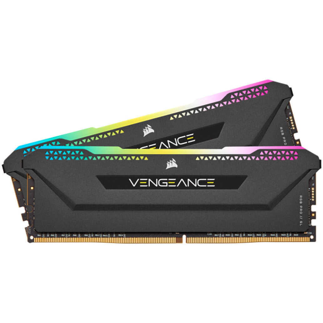 DDR4 32GB 3600MHz CL18 KIT (2x16GB) Corsair RGB Vengeance XMP2.0 1,35V Gaming črna (CMH32GX4M2Z3600C18)