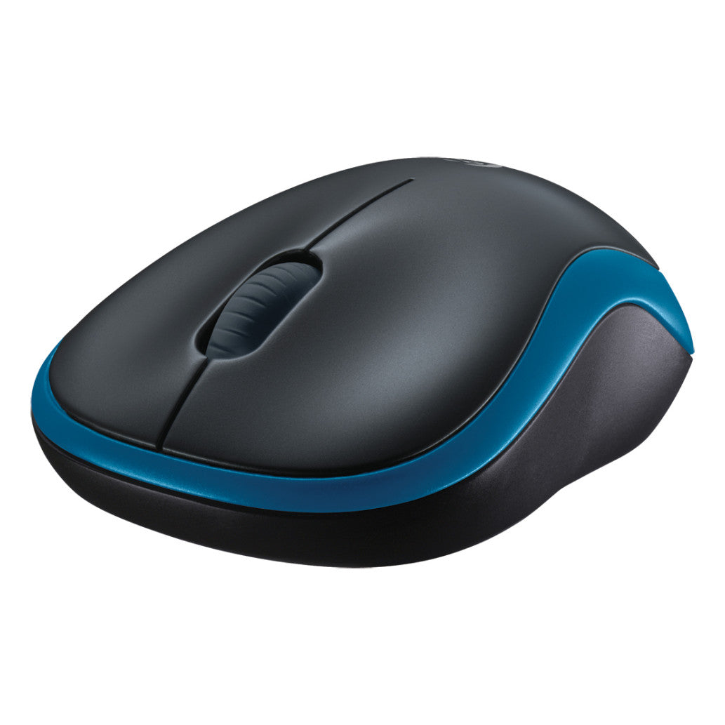 Miš brezžična za notesnike Logitech M185 nano modra (910-002239)