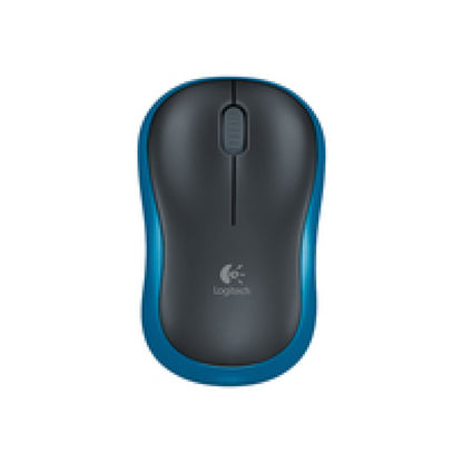 Miš Logitech brezžična M185 za notesnike modra nano (910-002236)