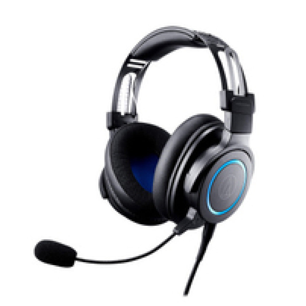 Slušalke žične naglavne 2x 3,5mm Audio-Technica ATH-G1 Gaming z mikrofonom  - črne