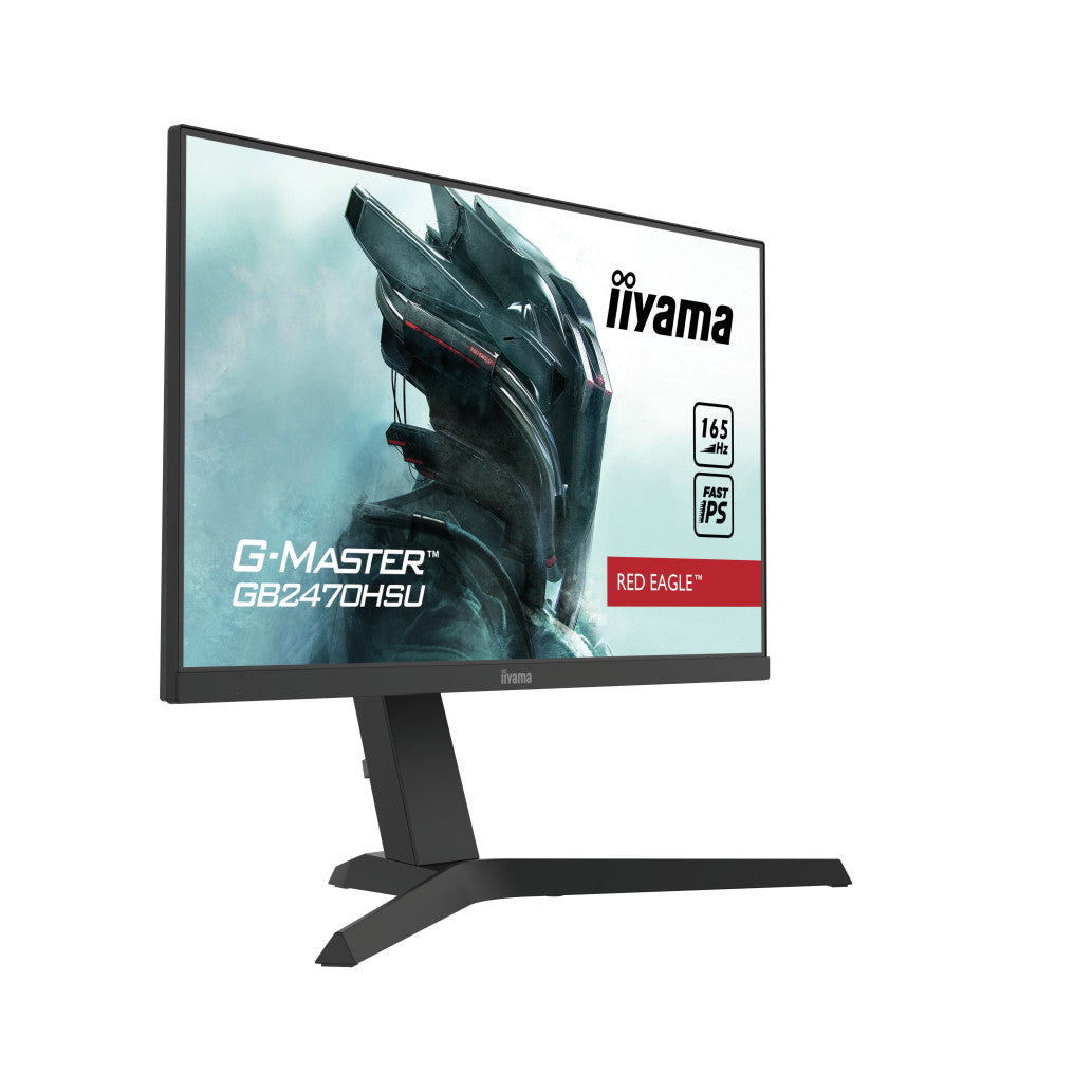 Monitor Iiyama 61 cm (24,0") GB2470HSU-B1 1920x1080 Gaming 165Hz IPS 0,8ms HDMI DisplayPort 2xUSB Pivot Zvočniki  FreeSync Premium