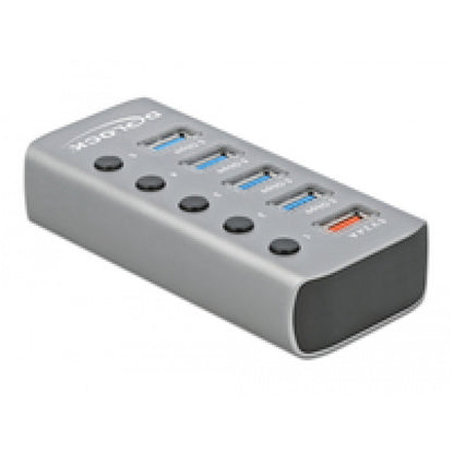 HUB USB 3.2G1 4portni + 1port s hitrim polnjenjem Delock (63262)