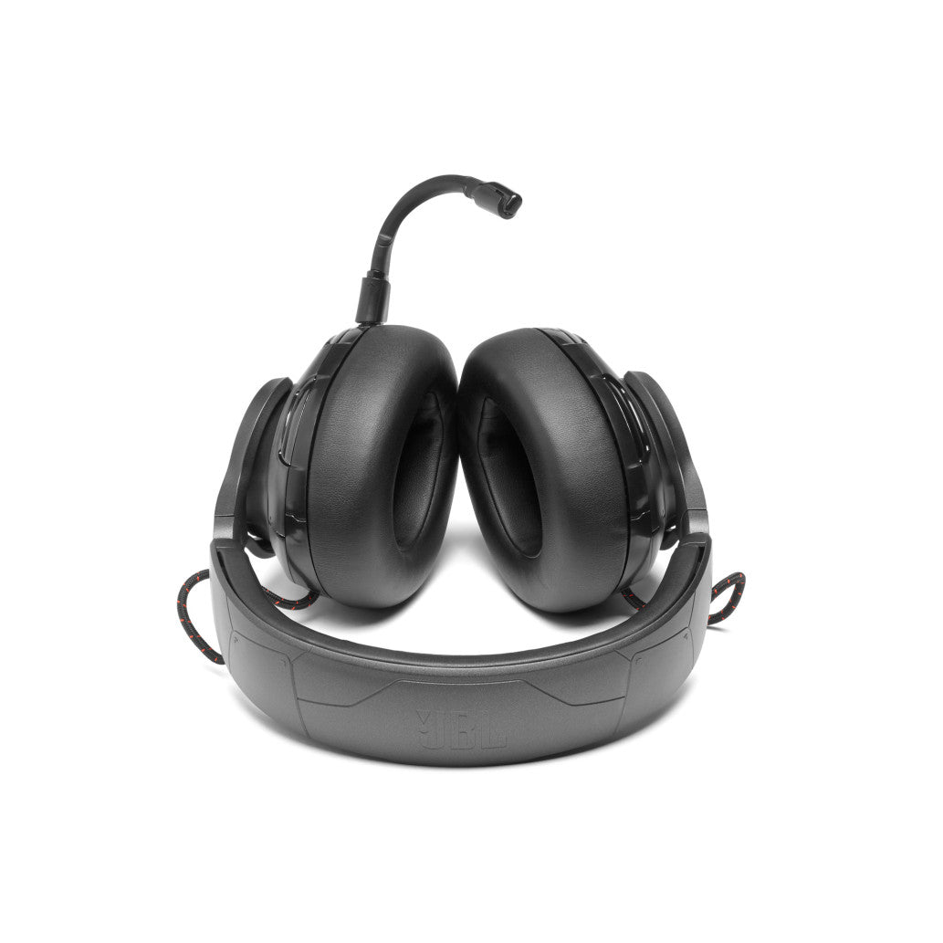 Slušalke žične JBL naglavne USB Quantum One črne RGB (JBLQUANTUMONEBLK)