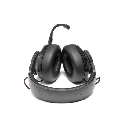 Slušalke žične JBL naglavne USB Quantum One črne RGB (JBLQUANTUMONEBLK)