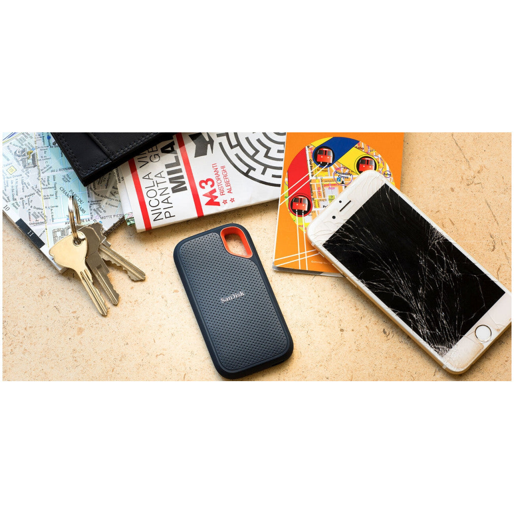 Prenosni disk SSD 2TB USB 3.2 Sandisk Extreme Portable V2 1050/1000MB/s  - (SDSSDE61-2T00-G25)
