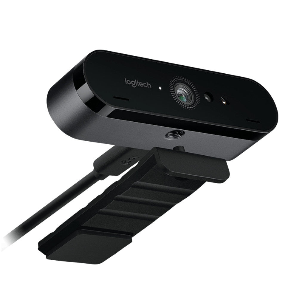 Spletna kamera Logitech BRIO 4K 4MP 4K UHD 60FPS USB črna Autofokus 5xZoom mikrofon z redukcijo šuma Windows Hello (960-001106)